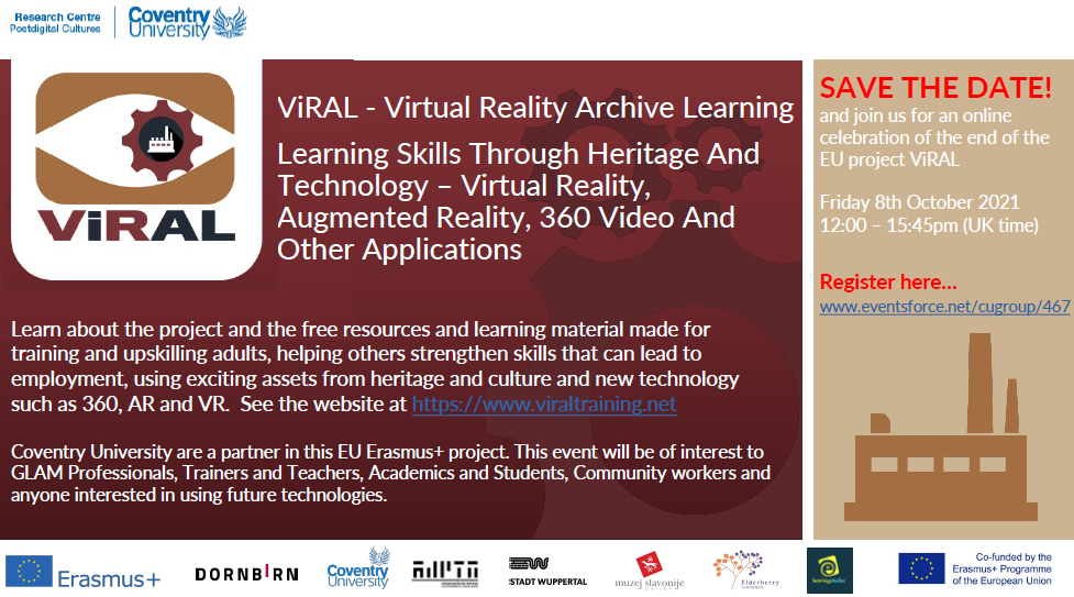 Virtual Reality Archive Learning – Teaching Skills Through Heritage And Technology Event