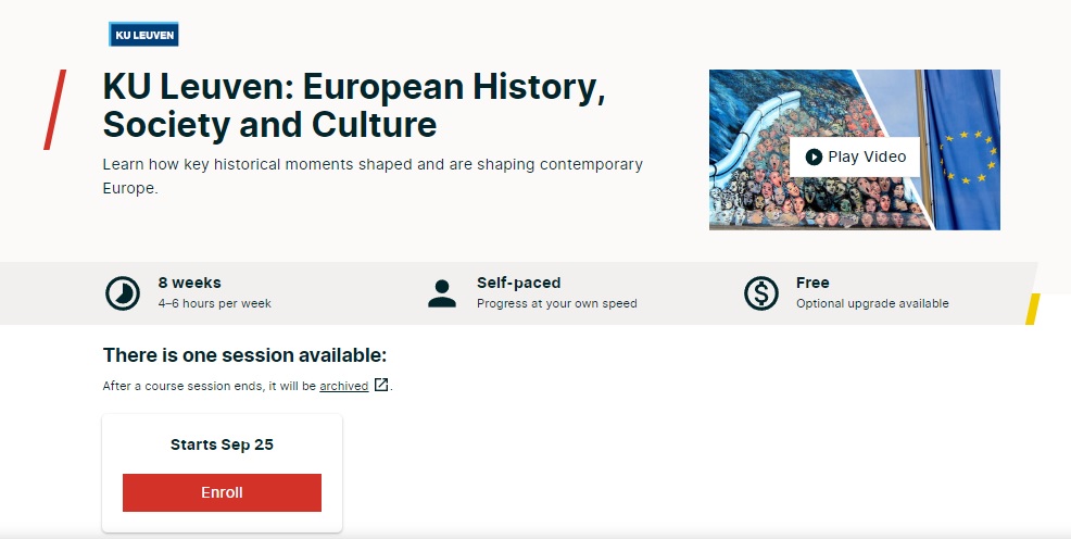 New MOOC on European History, Society and Culture – enroll now!