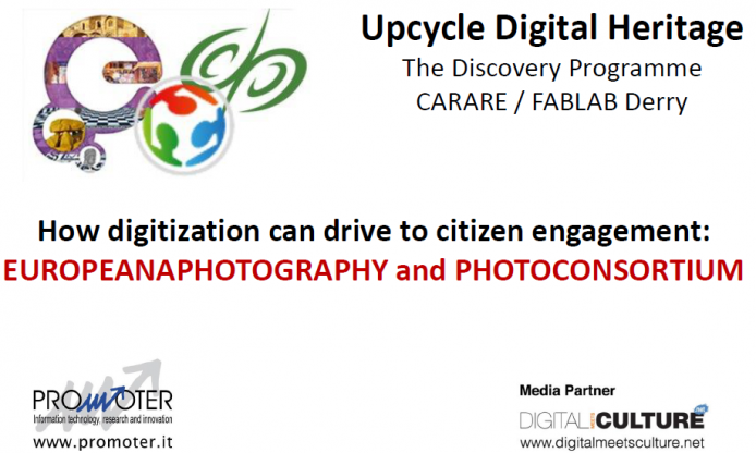 Photoconsortium and DSI2 project in Derry at “Upcycle Digital Heritage”