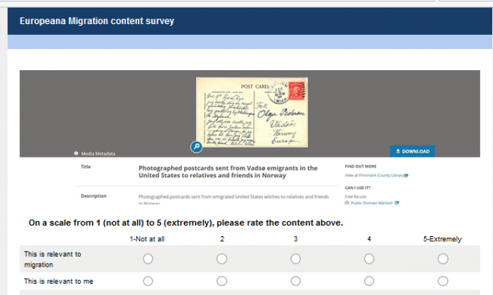 Europeana Migration: what content would you like to explore? We want your opinion!