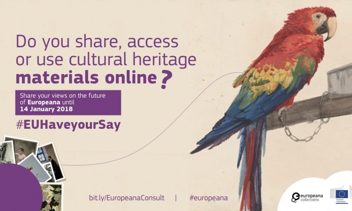 Developing Europe’s Digital Platform for cultural heritage: public consultation on Europeana opens