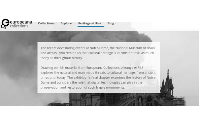 Heritage at Risk, online exhibition on Europeana