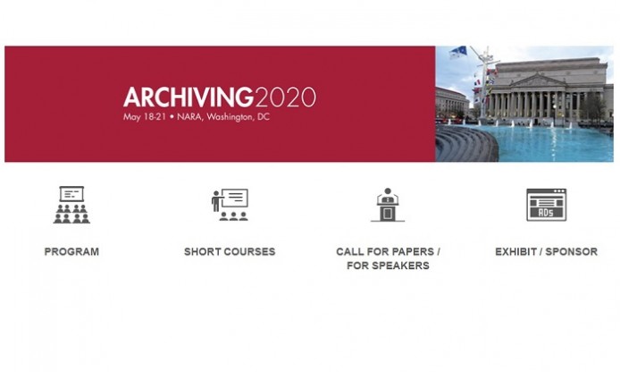 Archiving 2020 – conference in Washington DC 18-21 May 2020