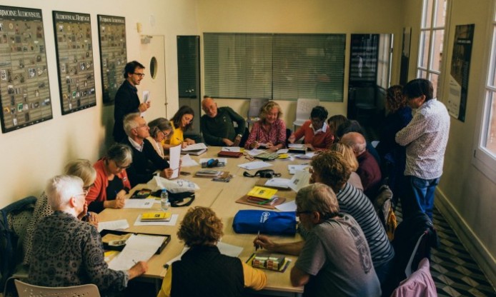 Kaleidoscope workshop on family photography, in Girona