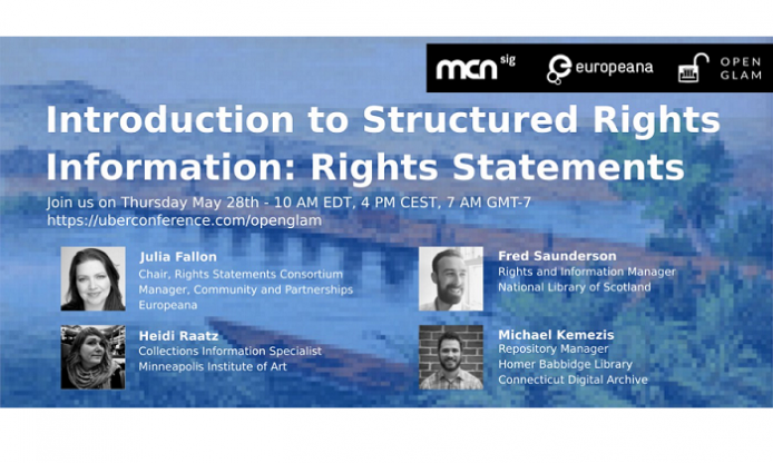 Third webinar about GLAMs and copyright – 28/5 h. 16 CEST