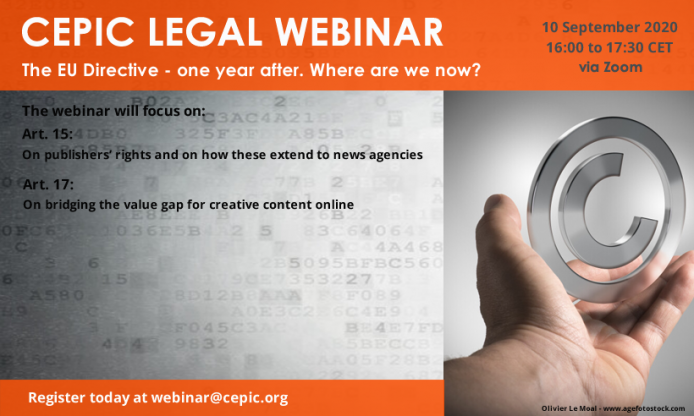 CEPIC legal webinar, 10th September 2020