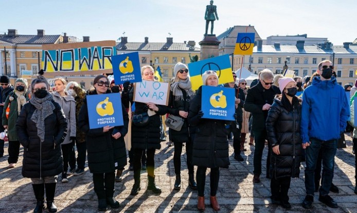 Museovirasto and Finnish newspaper Helsingin Sanomat open a photoexhibition about reaction to the Russian-Ukraine war