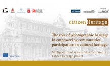 The role of photographic heritage in empowering communities’ participation in cultural heritage – CitizenHeritage event