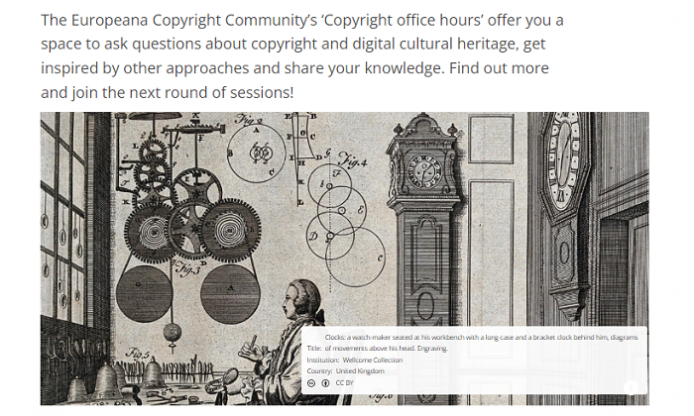 Europeana Copyright office hours – social media and promotion