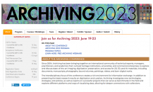 Archiving 2023 conference – Oslo (Norway), 19-23 June 2023