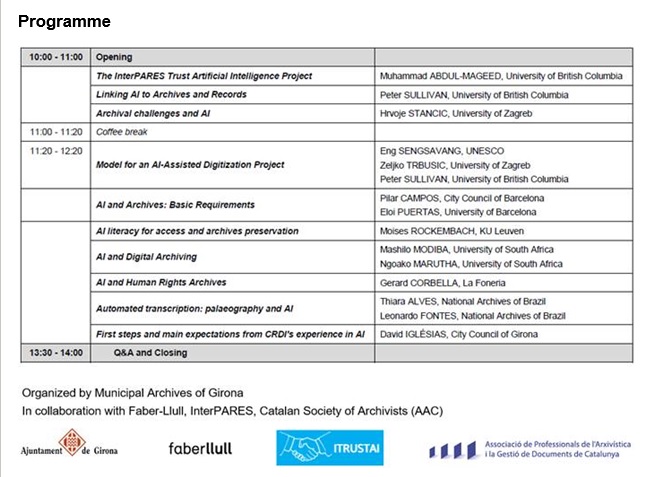 AIandArchives-programme