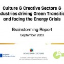 Culture and Creative Sectors and Industries driving Green Transition and facing the Energy Crisis