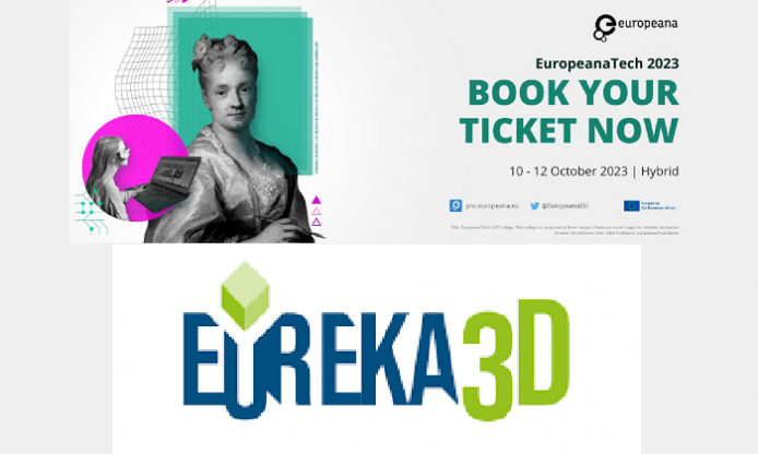 EUreka3D project partecipating in EuropeanaTech Conference 2023