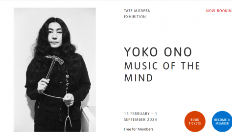 Topfoto photographs of Yoko Ono at the Tate Modern exhibition from 15 February 2024