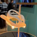 Roel Heremans preparing an interactive data sculpture in collaboration with imec