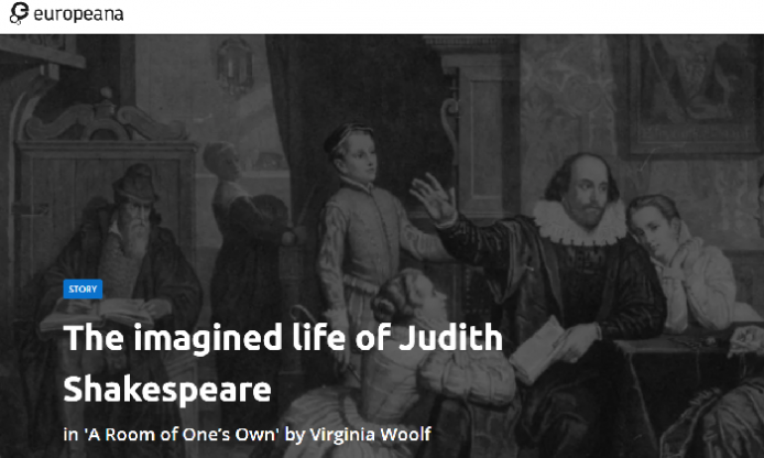 “The Imagined Life of Judith Shakespeare” – new blogpost on Europeana by Photoconsortium