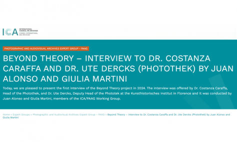 Beyond Theory third interview – to Dr. Costanza Caraffa and Dr. Ute Dercks from PHOTOTEK by ICA