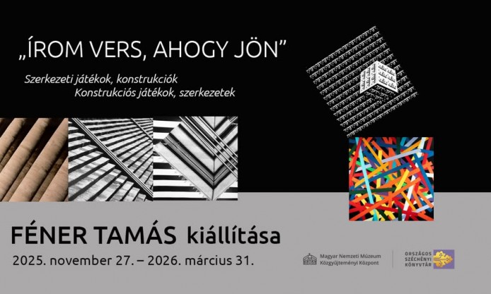 OSZK new exhibition’s “I write poetry as it comes” – Structural Games, Constructions